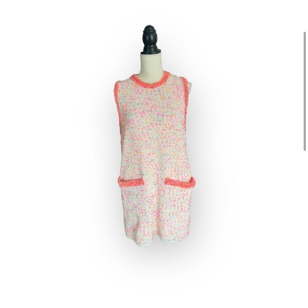 Zara Tweed Colorful Confetti Dress